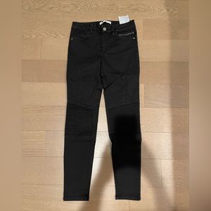 Zara texture black jeans